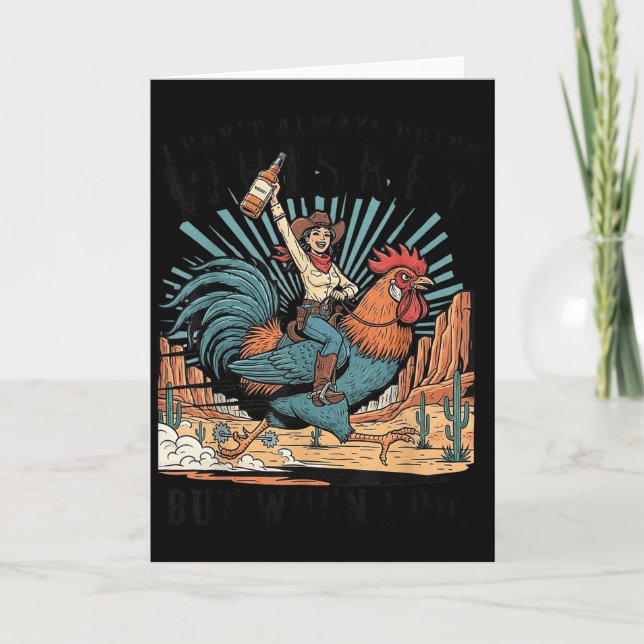 Carte Je ne bois pas toujours du Whisky mais quand je le (Devant)