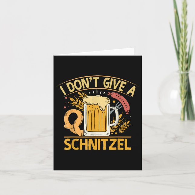 Carte Je Ne Donne Pas De Bière Schnitzel Pretzel (Devant)