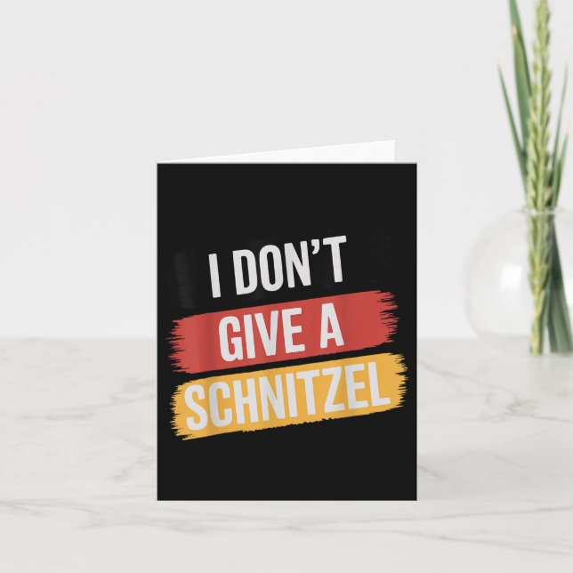 Carte Je Ne Donne Pas De Schnitzel _1 (Devant)