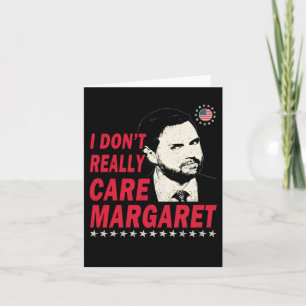 Carte Je ne m'intéresse pas vraiment Margaret Funny 1