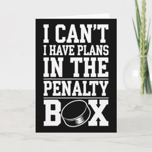 Carte Je ne peux pas, j'ai des plans dans la boîte de pé