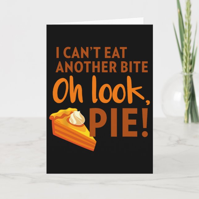 Carte Je ne peux pas manger une autre bouchée  (Devant)
