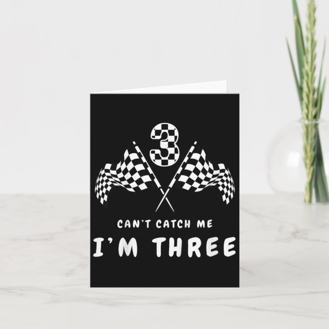 Carte Je Ne Peux Pas M'Attraper Im 3 Anniversaire (Devant)