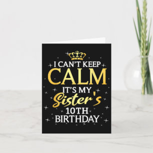 Carte Je ne peux pas rester calme, c'est l'anniversaire