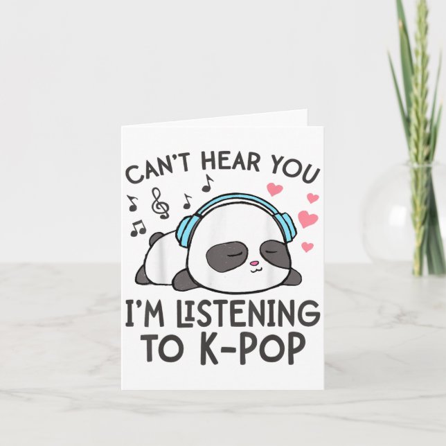 Carte Je ne peux pas vous entendre J'écoute les femmes d (Devant)