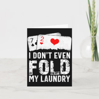 Carte Je ne plie même pas mon linge