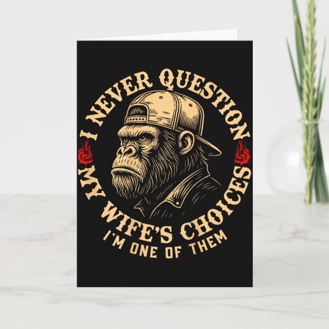 Carte Je ne remets jamais en question les choix de ma fe (Devant)