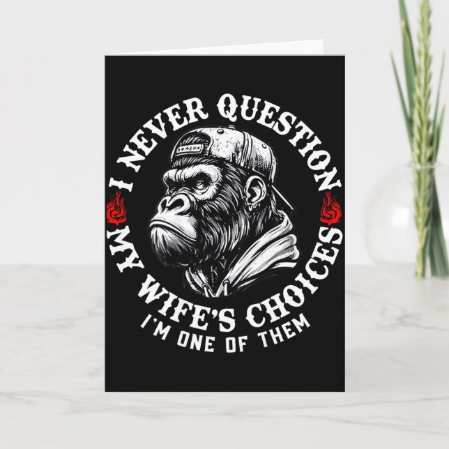 Carte Je ne remets jamais en question les choix de ma fe (Devant)