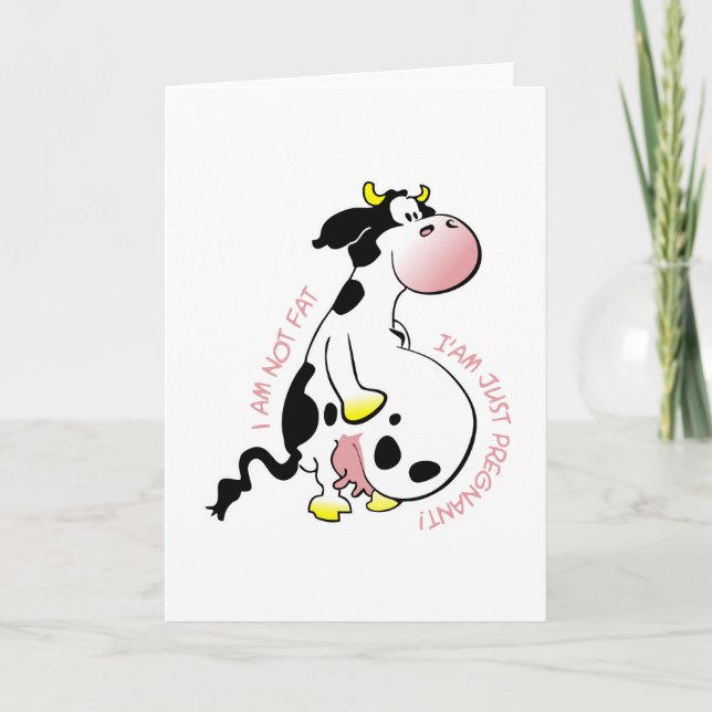 Carte Je ne suis pas grosse, je suis juste enceinte (Devant)