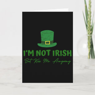 Carte Je ne suis pas Irlandais mais embrassez-moi quand