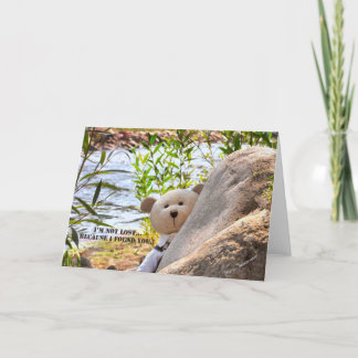 Carte Je NE SUIS PAS PERDU… PARCE QUE JE VOUS AI TROUVÉS