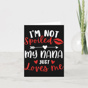 Carte Je ne suis pas sourd Ma Nana m'aime T-shirt de réu