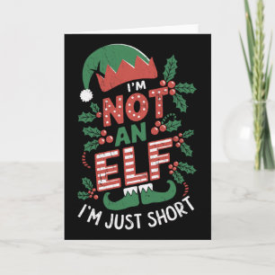 Carte Je ne suis pas un elfe juste petit je ne suis pas 