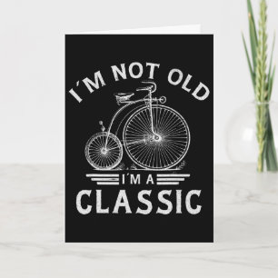 Carte Je ne suis pas vieux, je suis un père à bicyclette