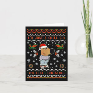 Carte Je ne suis qu'un type qui aime Noël 1