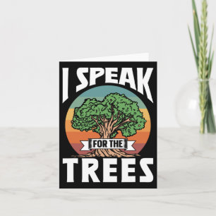 Carte Je parle pour les arbres Conservation Nature Terre