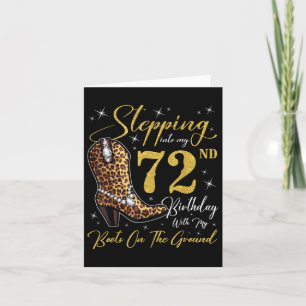 Carte Je Passe À Mon 72E Anniversaire Avec Mes Bottes Su