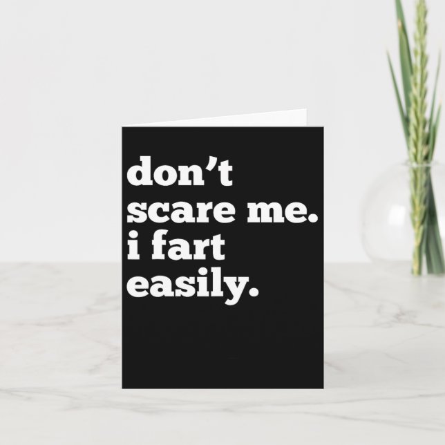 Carte Je Pense Facilement Parfait Pour Halloween Et Amus (Devant)