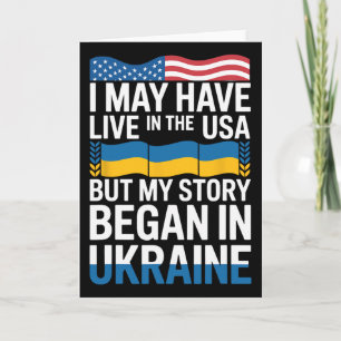 Carte Je peux avoir vécu aux États-Unis mais mon histoir