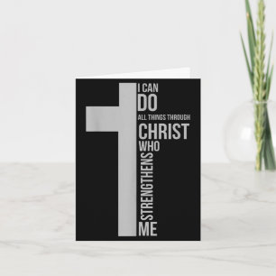 Carte Je peux faire des choses à travers le christ qui f