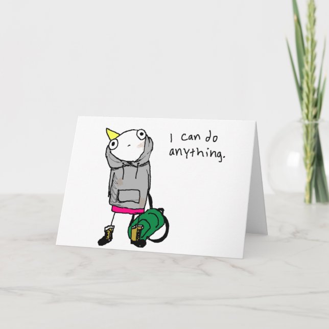 Carte Je peux faire n'importe quoi. (Devant)