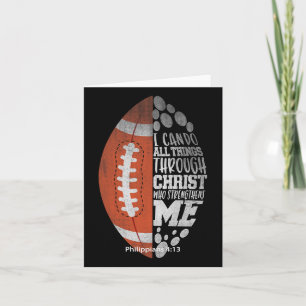 Carte Je Peux Faire Tout Par Christ Football Christ Chri