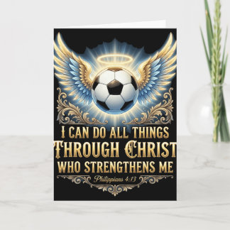 Carte Je peux faire toutes choses par Christ Football Fo
