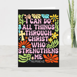 Carte Je peux faire toutes choses par Christ qui me fort
