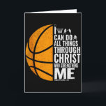 Carte Je peux faire toutes choses par le Christ Christia<br><div class="desc">Je peux faire toutes choses par le Christ Christian Basketball Tank Top</div>