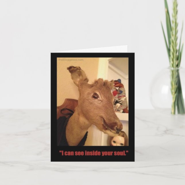 Carte Je peux voir à l'intérieur de ton âme (Devant)