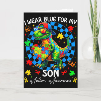 Carte Je Porte Bleu Pour La Fierté De Mon Fils Sensibili