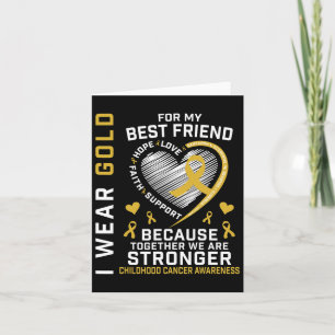 Carte Je Porte De L'Or Pour Mon Meilleur Ami Cancer De L