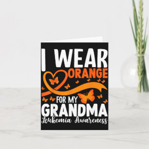 Carte Je porte de l'orange pour ma grand-mère - Sensibil