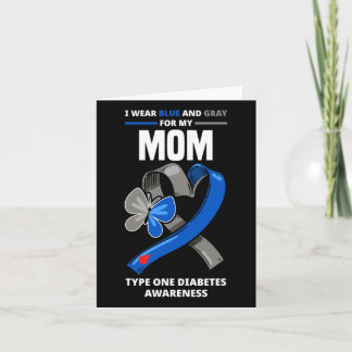 Carte Je Porte Du Bleu Et Du Gris Pour Ma Mère Type Un D