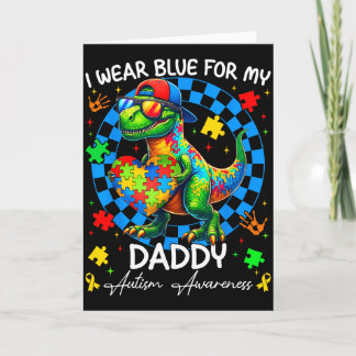 Carte Je porte du bleu pour la fierté de mon papa pour l
