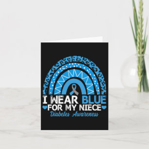 Carte Je Porte Du Bleu Pour Ma Nièce Type 1 Sensibilisat