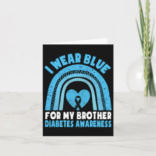 Carte Je Porte Du Bleu Pour Mon Frère Frère De Sensibili