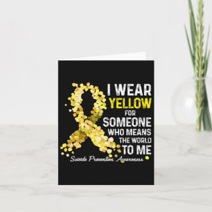 Carte Je Porte Du Jaune À Quelqu'Un Qui Manque De Préven