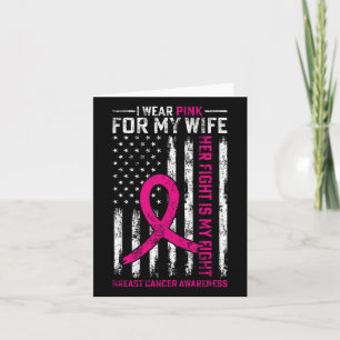 Carte Je Porte Du Rose Pour Ma Femme Sensibilisation Au