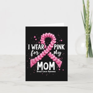 Carte Je Porte Du Rose Pour Ma Mère Sensibilisation Au C