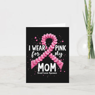 Carte Je Porte Du Rose Pour Ma Mère Sensibilisation Au C