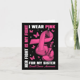 Carte Je Porte Du Rose Pour Ma Soeur Sensibilisation Au