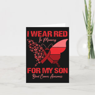 Carte Je Porte Du Rouge En Mémoire De Mon Fils Pour La S