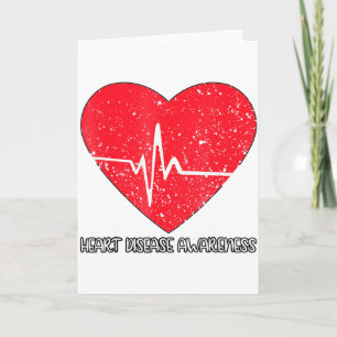 Carte Je porte du rouge pour combattre la sensibilisatio