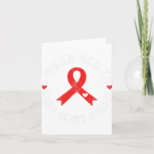 Carte Je Porte Du Rouge Pour Combattre La Sensibilisatio
