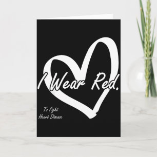 Carte Je Porte Du Rouge Pour Combattre Les Maladies Card