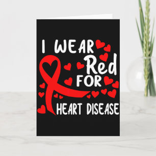 Carte Je Porte Du Rouge Pour Le Ruban De Sensibilisation