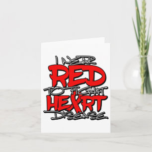 Carte Je Porte Du Rouge Pour Lutter Contre La Sensibilis