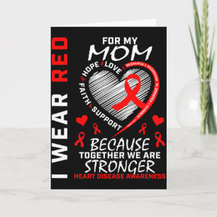 Carte Je Porte Du Rouge Pour Ma Mère Mois De La Sensibil
