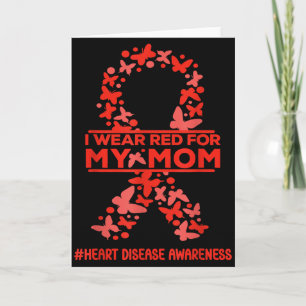 Carte Je Porte Du Rouge Pour Maman Maladie Cardiaque Sen